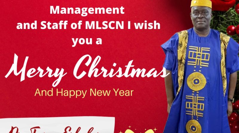Seasons greetings from Management & Staff of MLSCN